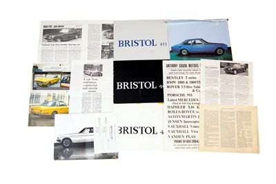 Lot 60 - Quantity of Bristol Sales Literature