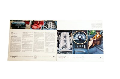 Lot 62 - Two Aston Martin Sales Brochures