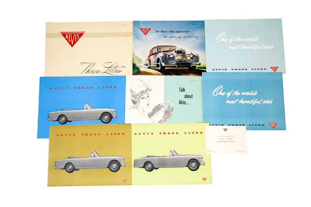 Lot 63 - Quantity of Alvis Sales Brochures