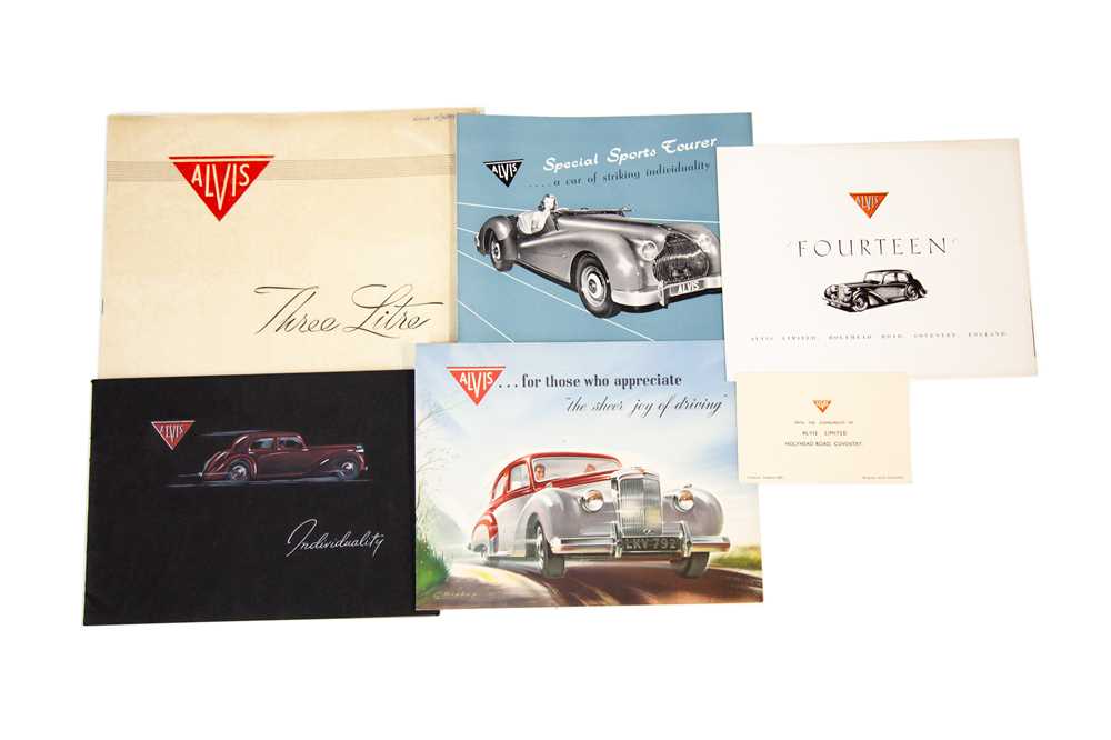 Lot 64 - Five Alvis Sales Brochures