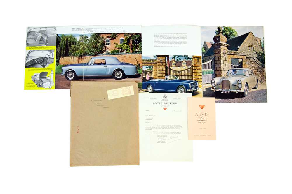 Lot 66 - Alvis Sales Literature
