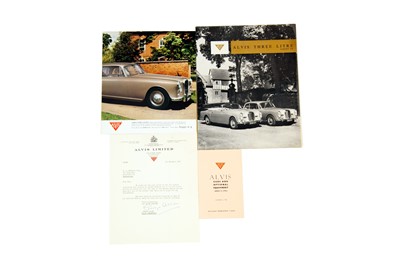 Lot 66 - Alvis Sales Literature