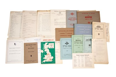 Lot 76 - Quantity of ‘Distributor and Authorised Dealer’ Brochures