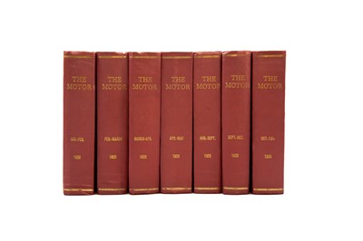 Lot 96 - Seven Bound Volumes of ‘The Motor’, 1929