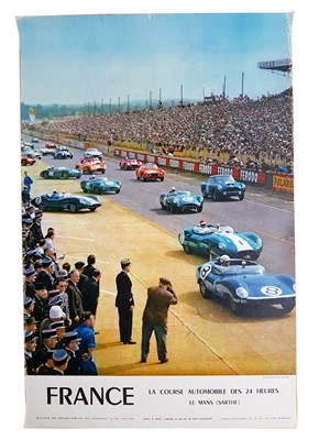 Lot 107 - 1960s Le Mans 24 Hour ‘French Tourist Board’ Poster
