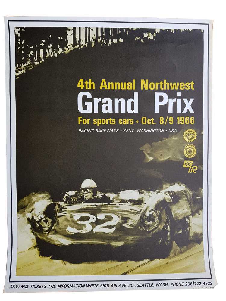 Lot 110 - 1966 United States Sports Car Grand Prix Poster