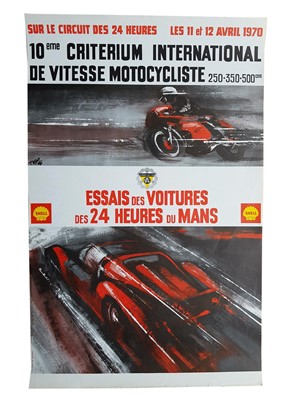 Lot 112 - 1970 Le Mans Practice Race Poster