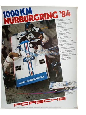 Lot 117 - Large-Format 1984 Porsche 1000Km Nurburgring Poster