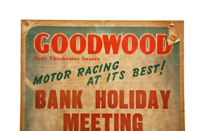 Lot 141 - Original Goodwood ‘Bank Holiday Meeting’ Race Poster