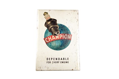 Lot 159 - Champion Spark Plugs Advertising Sign