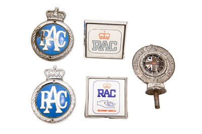 Lot 165 - Five RAC Royal Automobile Club Car Badges