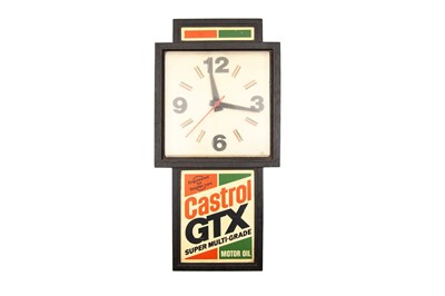 Lot 175 - Castrol GTX Illuminated Garage Wall Clock