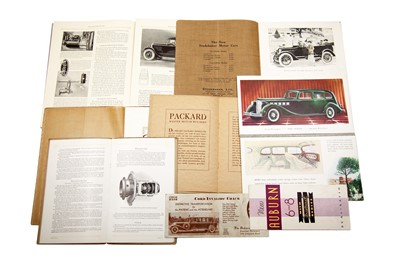 Lot 187 - Eight Pre-War Sales Brochures