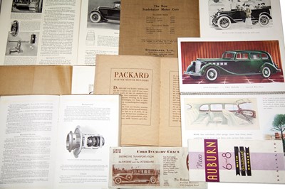 Lot 187 - Eight Pre-War Sales Brochures