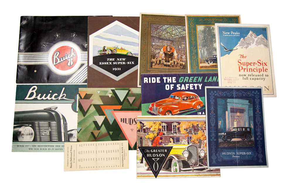 Lot 188 - Eight Pre-War Sales Brochures