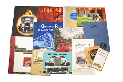 Lot 189 - Fourteen Pre-War Sales Brochures