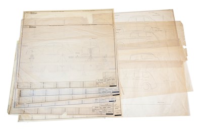 Lot 194 - Twelve Cowley Factory Line Drawings / Blueprints