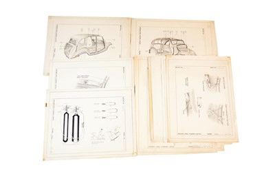 Lot 195 - Twelve Line Drawings / Blueprints