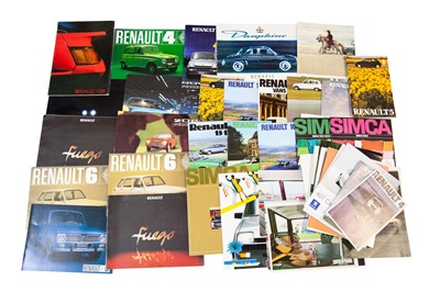 Lot 219 - Quantity of French Vehicle Sales Brochures