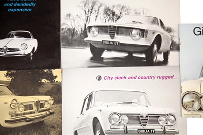 Lot 223 - Five Alfa Romeo Sales Brochures