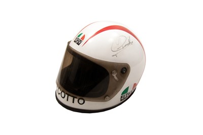 Lot 249 - Johnny Cecotto Signed Crash Helmet