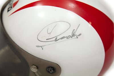 Lot 249 - Johnny Cecotto Signed Crash Helmet