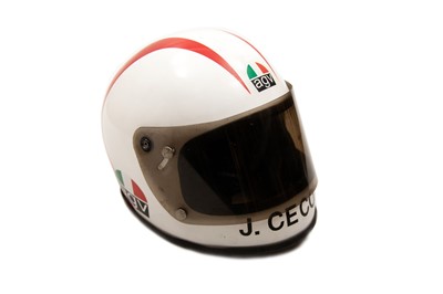 Lot 249 - Johnny Cecotto Signed Crash Helmet