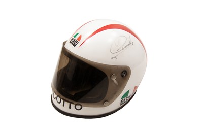 Lot 249 - Johnny Cecotto Signed Crash Helmet