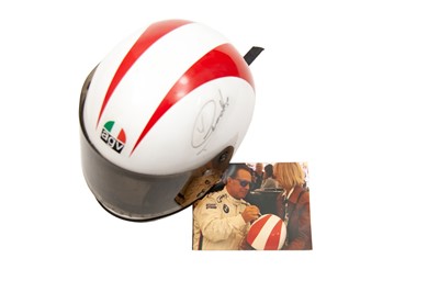 Lot 249 - Johnny Cecotto Signed Crash Helmet