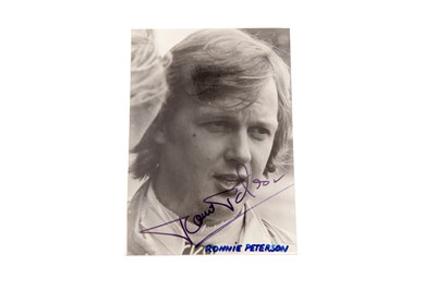 Lot 254 - Ronnie Peterson Signed Photograph