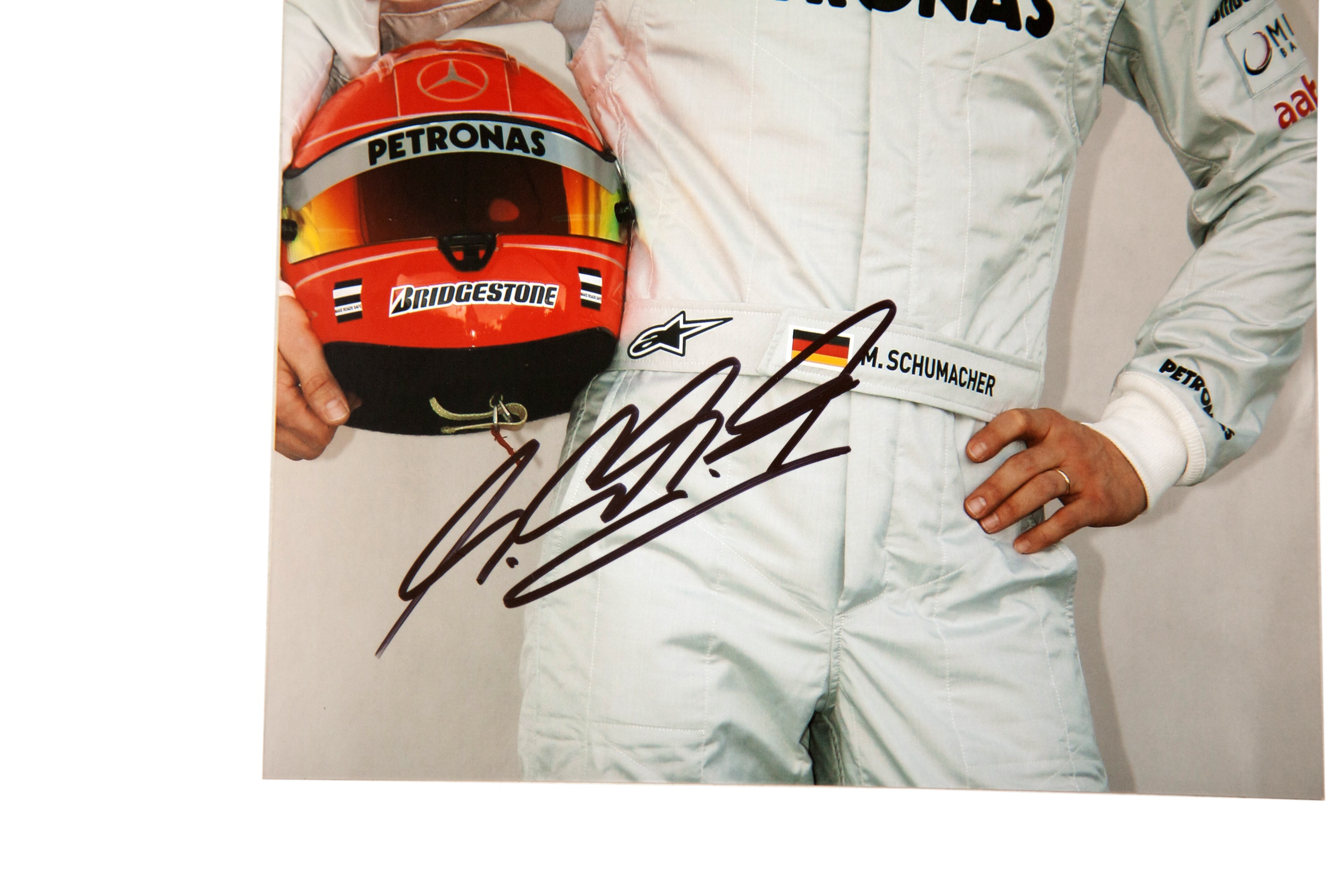 MICHAEL SCHUMACHER signed autographed photo COA Hologram main image 1