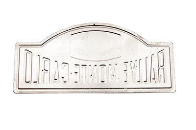 Lot 261 - Monte Carlo Rally Plate, 1984