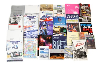Lot 267 - Quantity of Motor Racing Press Packs and Programmes