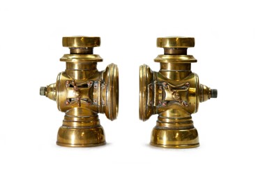 Lot 143 - A Pair of Lucas Model F141 Side Lamps