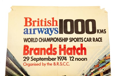Lot 295 - 1974 Brands Hatch 1000KM Sports Car Race Poster