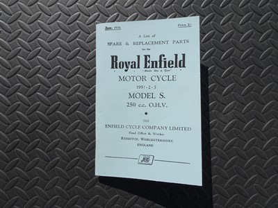 Lot 207 - 1954 Royal Enfield Model S 250