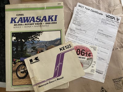 Lot 196 - 1985 Kawasaki KE 125 A-11 and 1989 Yamaha Townmate