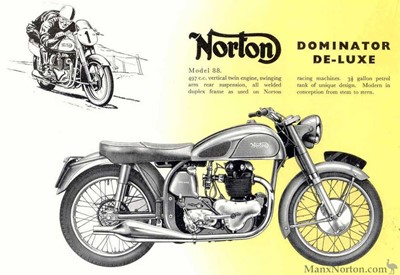 Lot 210 - c1954 Norton 88 Dominator