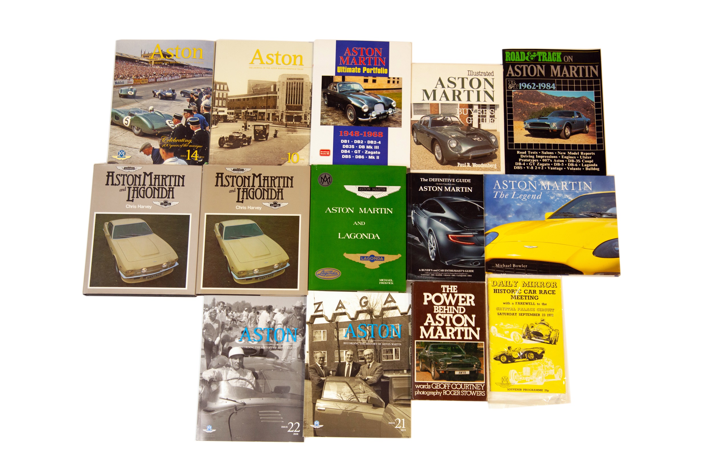 Fourteen Titles Relating to the Aston Martin Marque 
No Reserve