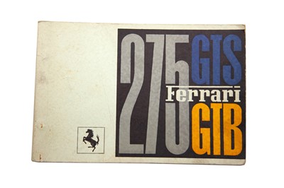 Lot 62 - Ferrari 275 GTB / GTS Spare Parts Catalogue