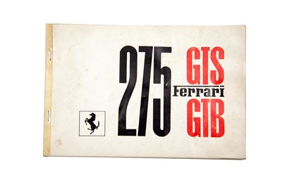 Lot 63 - Ferrari 275 GTB / GTS Spare Parts Catalogue