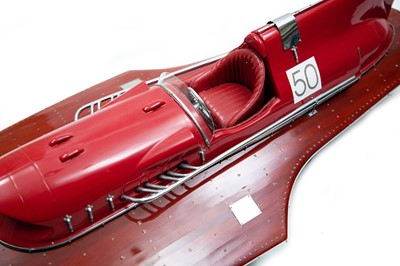 Lot 66 - A Large Scale Model of the Ferrari 'Nando del Orto' Racing Hydroplane