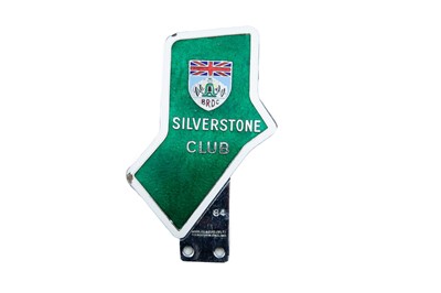 Lot 72 - Chrome and Enamelled ‘BRDC Silverstone Club’ Car Badge