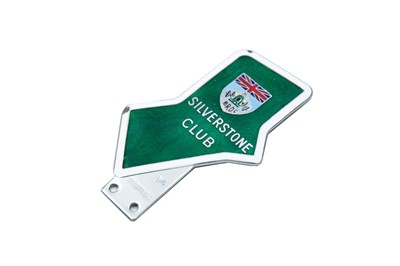 Lot 72 - Chrome and Enamelled ‘BRDC Silverstone Club’ Car Badge