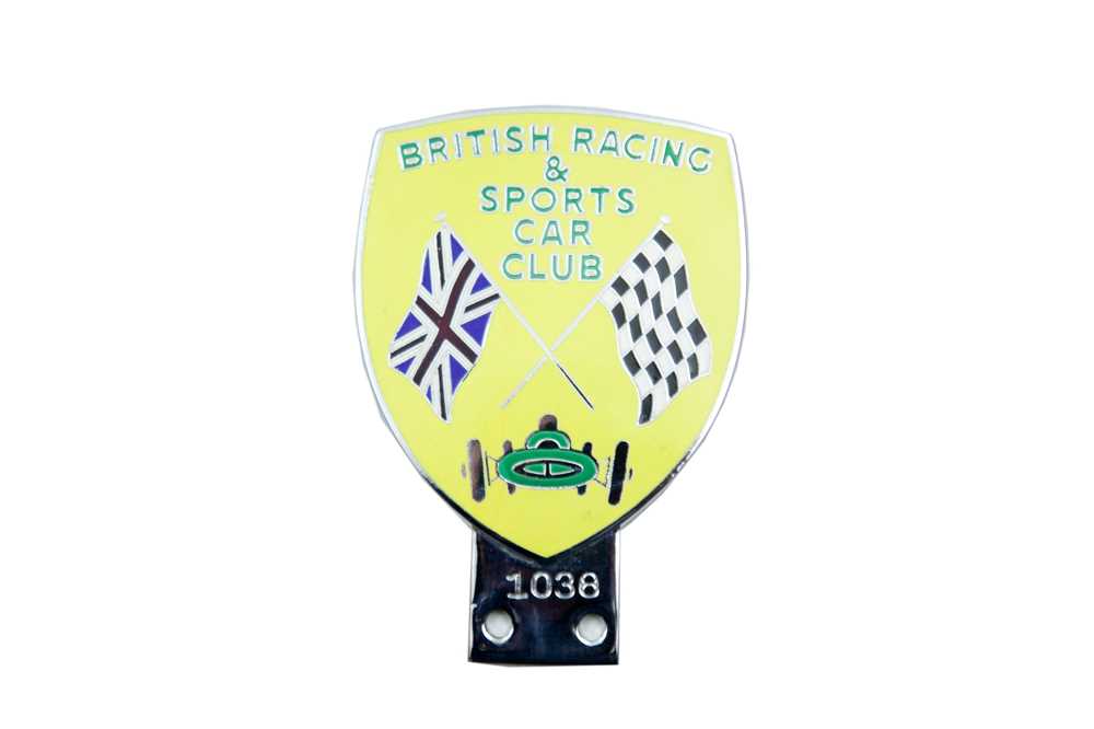 Lot 75 - Chrome and Enamelled ‘British Racing and