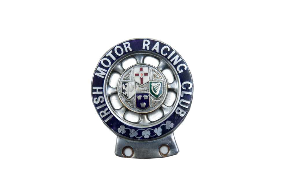 Lot 84 - Nickel and Enamelled ‘Irish Motor Racing