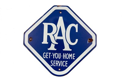 Lot 118 - RAC ‘Get You Home Service’ Enamel Sign