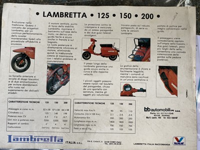 Lot 130 - 1984 Lambretta Servetta