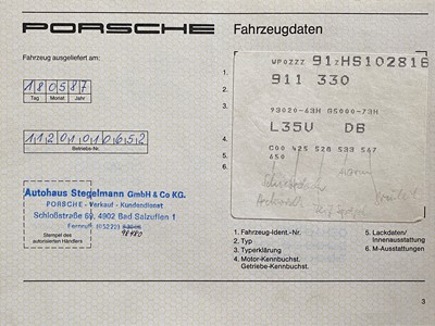 Lot 79 - 1987 Porsche 911 Carrera 3.2 Coupe