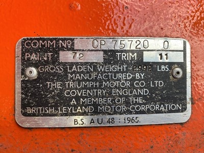 Lot 88 - 1972 Triumph TR6